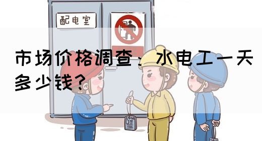 市场价格调查：水电工一天多少钱？