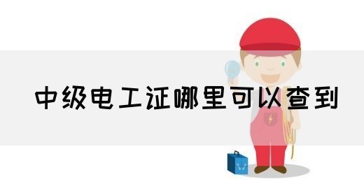 中级电工证哪里可以查到