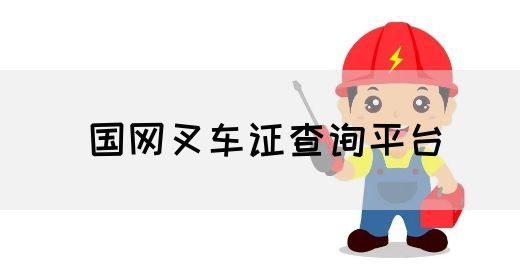 国网叉车证查询平台