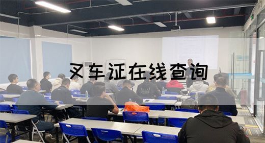 叉车证在线查询