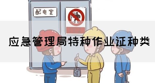 应急管理局特种作业证种类