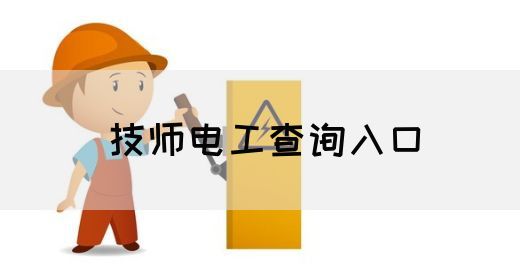 技师电工查询入口