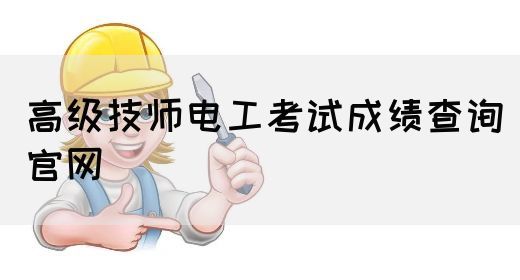 高级技师电工考试成绩查询官网