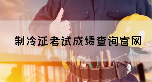 制冷证考试成绩查询官网