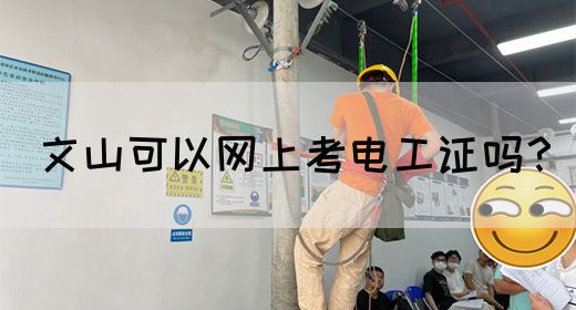 文山可以网上考电工证吗？(图1)